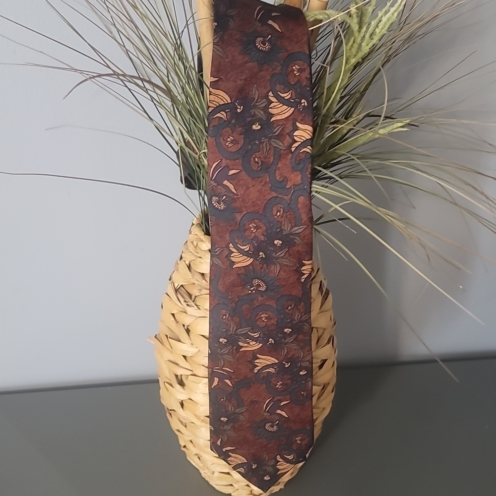 GANT Paisley Brown & Navy Print  Men's Neck Tie